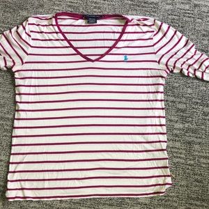 Striped Ralph Lauren polo shirt